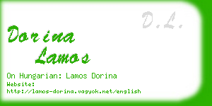 dorina lamos business card